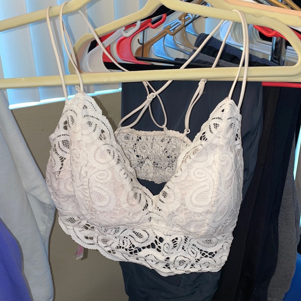 White bralette by PINK
